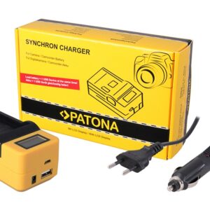 Synchron USB Charger Canon LPE5 LP-E5 with LCD