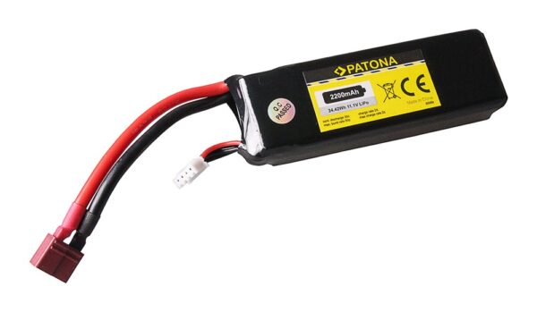 RC Battery 11,1V 2200mAh Dean Li-Polymer fur Align T Rex 450, NIGHT VisionAi