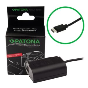 Premium USB-C Input battery adapter Panasonic DMW-BLK22 DC-S5 G9 GH5 GH5S GH6