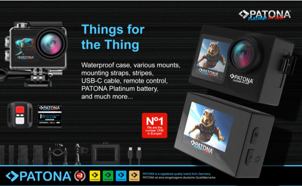 Platinum Action Cam Life SL4 5K 120fps 64mp EIS 120Adeg 6G+IR RC Wifi APP many accessories - Afbeelding 12